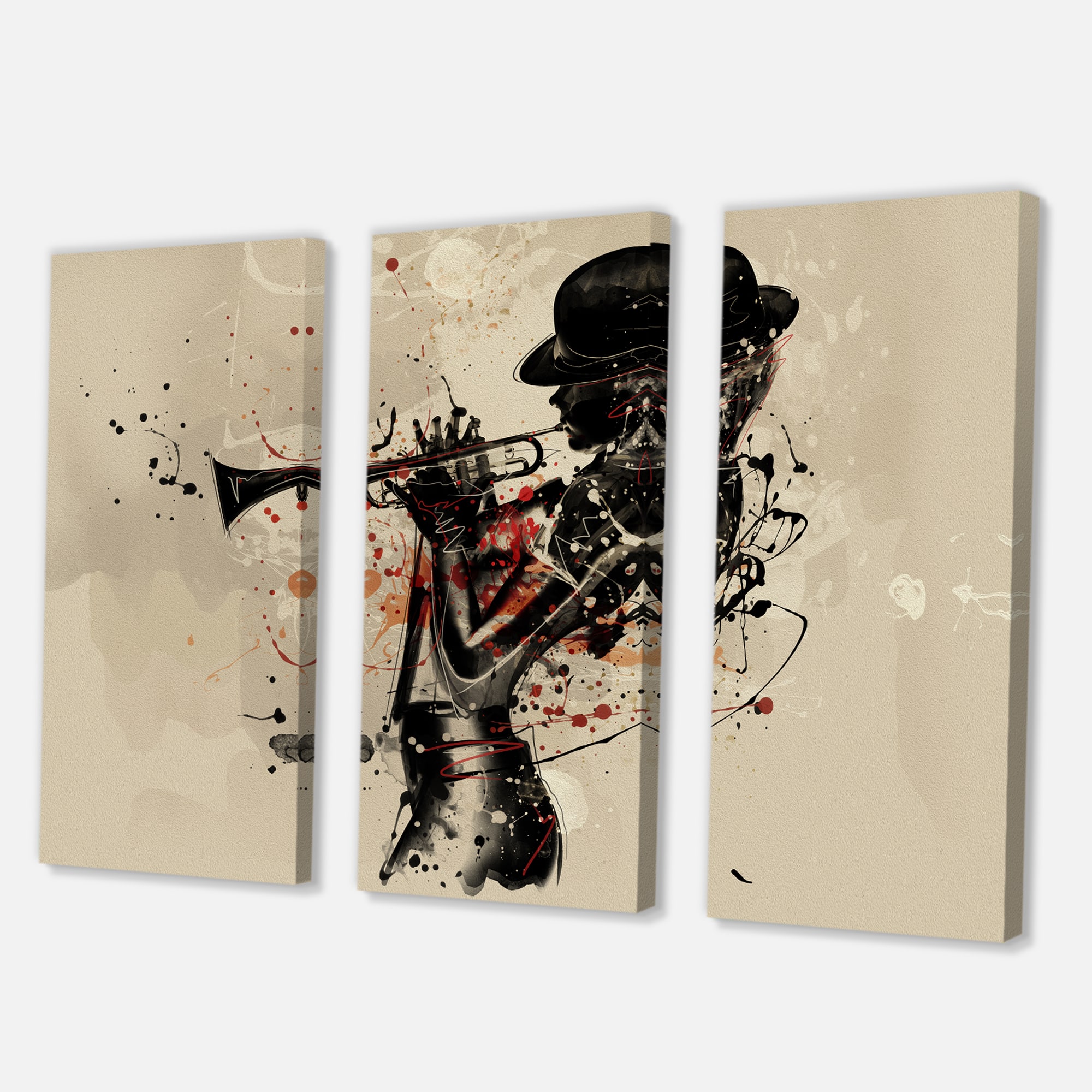 Designart - Woman Playing Jazz Trumpet